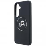 Husa Karl Lagerfeld Silicone Karl and Choupette Heads cu MagSafe compatibila cu Samsung Galaxy S26 FE, Negru 7 - lerato.ro