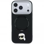 Husa Karl Lagerfeld Ring Stand 360 Karl Head Pin cu MagSafe compatibila cu iPhone 18 Pro Max / 17 Pro Max, Negru 2 - lerato.ro