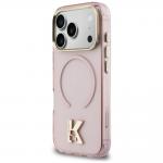 Husa Karl Lagerfeld IML K Head cu MagSafe compatibila cu iPhone 18 Pro / 17 Pro, Roz 3 - lerato.ro