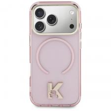 Husa Karl Lagerfeld IML K Head cu MagSafe compatibila cu iPhone 18 Pro / 17 Pro, Roz