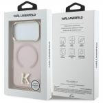 Husa Karl Lagerfeld IML K Head cu MagSafe compatibila cu iPhone 18 Pro / 17 Pro, Roz 9 - lerato.ro