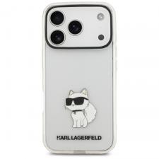 Husa Karl Lagerfeld IML NFT Choupette compatibila cu iPhone 18 Pro / 17 Pro, Transparent
