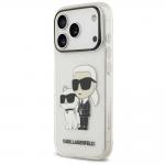 Husa Karl Lagerfeld IML NFT Glitter Karl and Choupette compatibila cu iPhone 18 Pro / 17 Pro, Transparent 3 - lerato.ro