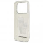 Husa Karl Lagerfeld IML NFT Glitter Karl and Choupette compatibila cu iPhone 18 Pro / 17 Pro, Transparent 8 - lerato.ro