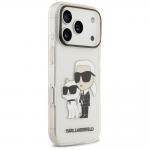 Husa Karl Lagerfeld IML NFT Glitter Karl and Choupette compatibila cu iPhone 18 Pro Max / 17 Pro Max, Transparent 5 - lerato.ro