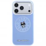 Husa Karl Lagerfeld Point Choupette Sketch compatibila cu iPhone 18 Pro / 17 Pro, Albastru 2 - lerato.ro
