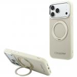 Husa Karl Lagerfeld Ring Stand 360 Saffiano Classic Logo MagSafe compatibila cu iPhone 18 Pro Max / 17 Pro Max, Bej 4 - lerato.ro