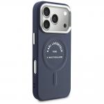 Husa Karl Lagerfeld Embossed Open Ring RSG Logo cu MagSafe compatibila cu iPhone 18 Pro / 17 Pro, Albastru 5 - lerato.ro