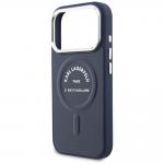 Husa Karl Lagerfeld Embossed Open Ring RSG Logo cu MagSafe compatibila cu iPhone 18 Pro / 17 Pro, Albastru 7 - lerato.ro