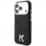 Husa Karl Lagerfeld Grained Embossed Ring Kameo Logo cu MagSafe compatibila cu iPhone 18 Pro Max / 17 Pro Max, Negru 3 - lerato.ro