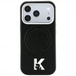 Husa Karl Lagerfeld Grained Embossed Ring Kameo Logo cu MagSafe compatibila cu iPhone 18 Pro Max / 17 Pro Max, Negru 2 - lerato.ro