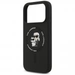 Husa Karl Lagerfeld Silicone Karl and Choupette Ring cu MagSafe compatibila cu iPhone 18 Pro Max / 17 Pro Max, Black 7 - lerato.ro