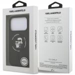 Husa Karl Lagerfeld Silicone Karl and Choupette Ring cu MagSafe compatibila cu iPhone 18 Pro Max / 17 Pro Max, Black 9 - lerato.ro