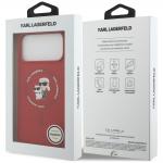 Husa Karl Lagerfeld Silicone Karl and Choupette Ring cu MagSafe compatibila cu iPhone 18 Pro Max / 17 Pro Max, Rosu 9 - lerato.ro