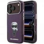 Husa Karl Lagerfeld IML Ikonik Sketch Print cu MagSafe compatibila cu iPhone 18 Pro / 17 Pro, Burgundy 4 - lerato.ro