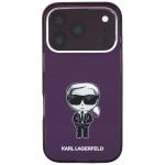 Husa Karl Lagerfeld IML Ikonik Sketch Print cu MagSafe compatibila cu iPhone 18 Pro / 17 Pro, Burgundy 2 - lerato.ro