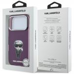 Husa Karl Lagerfeld IML Ikonik Sketch Print cu MagSafe compatibila cu iPhone 18 Pro / 17 Pro, Burgundy 9 - lerato.ro