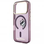 Husa Karl Lagerfeld Peekaboo Logo cu MagSafe compatibila cu iPhone 18 Pro / 17 Pro, Burgundy 7 - lerato.ro