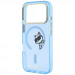 Husa Karl Lagerfeld Peekaboo Logo cu MagSafe compatibila cu iPhone 18 Pro Max / 17 Pro Max, Light Blue 7 - lerato.ro