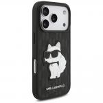 Husa Karl Lagerfeld Saffiano Mono Patch Choupette compatibila cu iPhone 18 Pro / 17 Pro, Negru 5 - lerato.ro