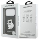 Husa Karl Lagerfeld Saffiano Mono Patch Choupette compatibila cu iPhone 18 Pro / 17 Pro, Negru 9 - lerato.ro