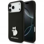 Husa Karl Lagerfeld Silicone Choupette Metal Pin compatibila cu iPhone 18 Pro Max / 17 Pro Max, Negru 4 - lerato.ro