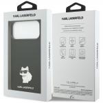 Husa Karl Lagerfeld Silicone Choupette Metal Pin compatibila cu iPhone 18 Pro Max / 17 Pro Max, Negru 9 - lerato.ro