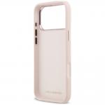 Husa Karl Lagerfeld Silicone Choupette Metal Pin compatibila cu iPhone 18 Pro Max / 17 Pro Max, Roz 8 - lerato.ro