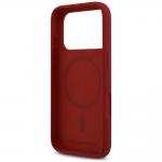 Husa Karl Lagerfeld Silicone Karl and Choupette Ring cu MagSafe compatibila cu iPhone 18 Pro / 17 Pro, Rosu 8 - lerato.ro