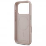 Husa Karl Lagerfeld Silicone Karl and Choupette Ring cu MagSafe compatibila cu iPhone 18 Pro / 17 Pro, Roz 8 - lerato.ro