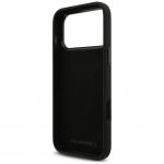Husa Karl Lagerfeld Silicone Karl and Choupette Metal Pin compatibila cu iPhone 18 Pro Max / 17 Pro Max, Negru 8 - lerato.ro