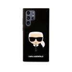 Husa Karl Lagerfeld KLHCS22LSLKHBK compatibila cu Samsung Galaxy S22 Ultra, Silicone Karl`s Head, Negru 2 - lerato.ro