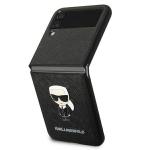 Carcasa Karl Lagerfeld KLHCZF4IKMSBK compatibila cu Samsung Galaxy Z Flip 4 5G Black