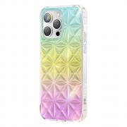Carcasa Kingxbar Miya Series compatibila cu iPhone 14 Pro Max, Rainbow / Multicolor