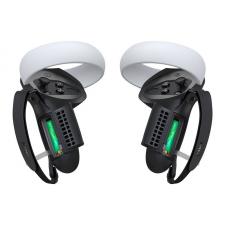Protectie cu sistem de prindere si suport baterie Kiwi Design pentru controlere Kiwi Design Q1 PRO-2.2 compatibila cu ochelarii VR Meta Quest 2, Negru