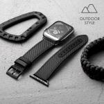 Curea din nylon LAUT Technical 2.0 compatibila cu Apple Watch 1 / 2 / 3 / 4 / 5 (42 / 44 mm), Negru 8 - lerato.ro