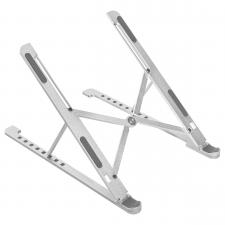 Stand / Suport Laptop, Stand universal laptop/tableta LAUT Work Station, Inaltime ajustabila, Compatibil cu dispozitive intre 12-17 inch, Silver, lerato.ro