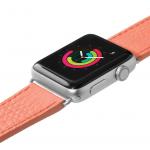 Curea din piele naturala LAUT Milano compatibila cu Apple Watch 1 / 2 / 3 / 4 / 5 (42 / 44 mm), Roz 11 - lerato.ro