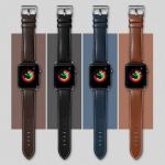Curea din piele Nappa LAUT Oxford compatibila cu Apple Watch 42 / 44mm, Maro 6 - lerato.ro