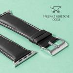 Curea din piele Nappa LAUT Oxford compatibila cu Apple Watch 42 / 44mm, Maro 8 - lerato.ro