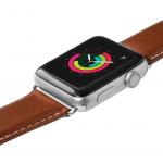 Curea din piele Nappa LAUT Oxford compatibila cu Apple Watch 42 / 44mm, Maro 10 - lerato.ro