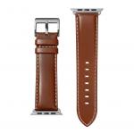Curea din piele Nappa LAUT Oxford compatibila cu Apple Watch 42 / 44mm, Maro 3 - lerato.ro