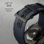 Curea din nailon LAUT Technical 2.0 compatibila cu Apple Watch 42 / 44mm, Navy Blue 7 - lerato.ro