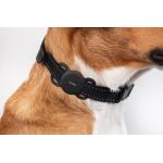 Husa din silicon Laut Pet Tag compatibila cu Apple AirTag, Pentru zgarda animalelor de companie, Negru 4 - lerato.ro