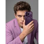 Husa Laut Crystal Fluro cu MagSafe compatibila cu iPhone 18 Pro Max / 17 Pro Max, Burgundy 10 - lerato.ro