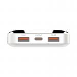 Baterie externa LDNIO PQ12, 10000mAh, PD 22.5W, Wireless 15W, 2xUSB, USB-C, Alb 6 - lerato.ro