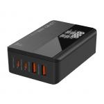 Incarcator retea GaN LDNIO A4809C, 2x USB-C, 2x USB-A, 100W, Negru 3 - lerato.ro