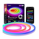 Banda LED LEPRO N1-5  RGB, Lungime 5m, Iluminare RGB, Control aplicatie / vocal, Bluetooth, WiFi, Multicolor 3 - lerato.ro