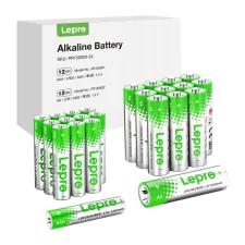 Set 24 baterii alcaline LEPRO 130003-24, 12 x AA 2800mAh, 12 x AAA 1200mAh, 1.5V, Verde