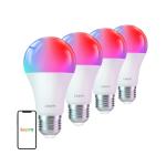 Set 4 becuri LED LEPRO B2 E27, 1100lm, 2700-5700K, Iluminare RGB, E27, Wi-Fi, Bluetooth, Alb 2 - lerato.ro